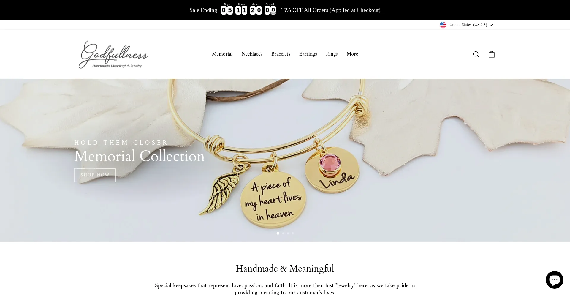 Website screenshot of Godfullness.com