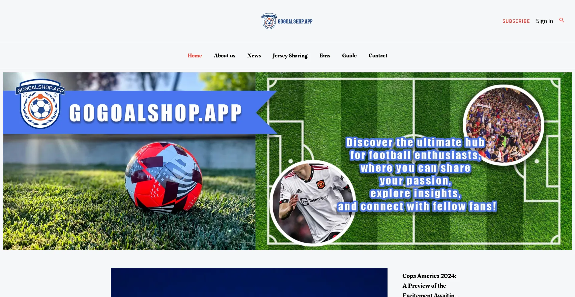 Website screenshot of Gogoalshop.app