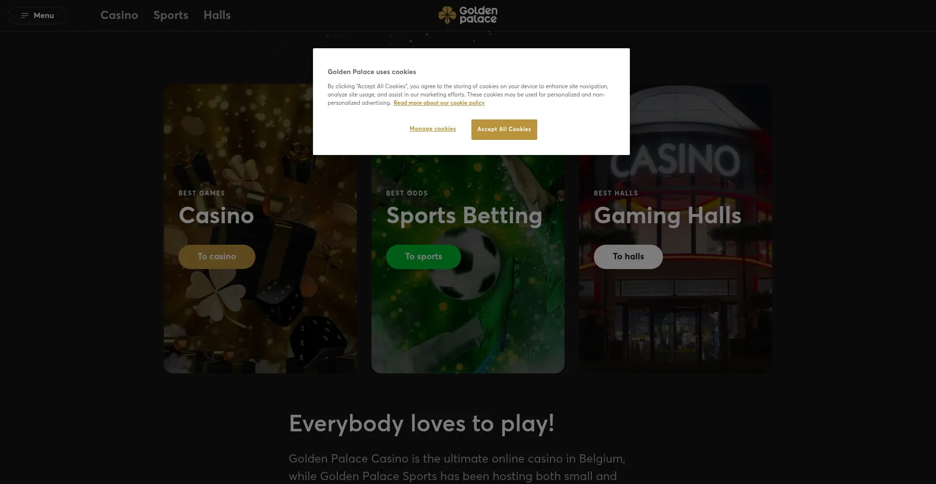 Goldenpalace.be Screenshot