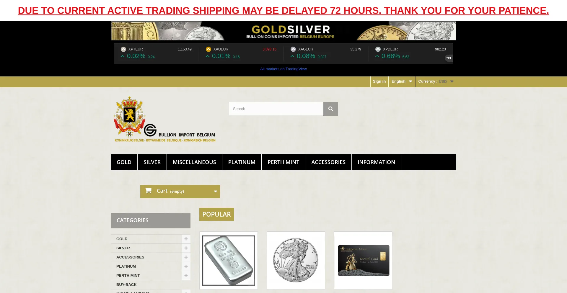 Goldsilver.be 安全可靠吗？