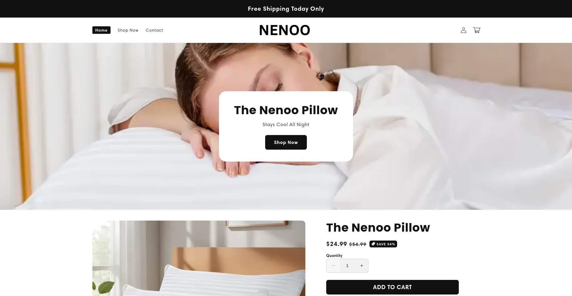 Website screenshot of Gonenoo.com
