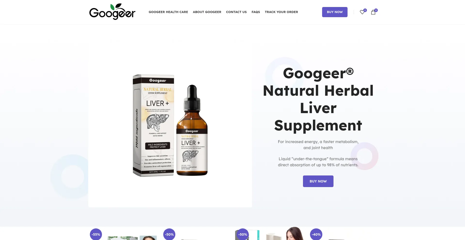 Website screenshot of Googeer.org