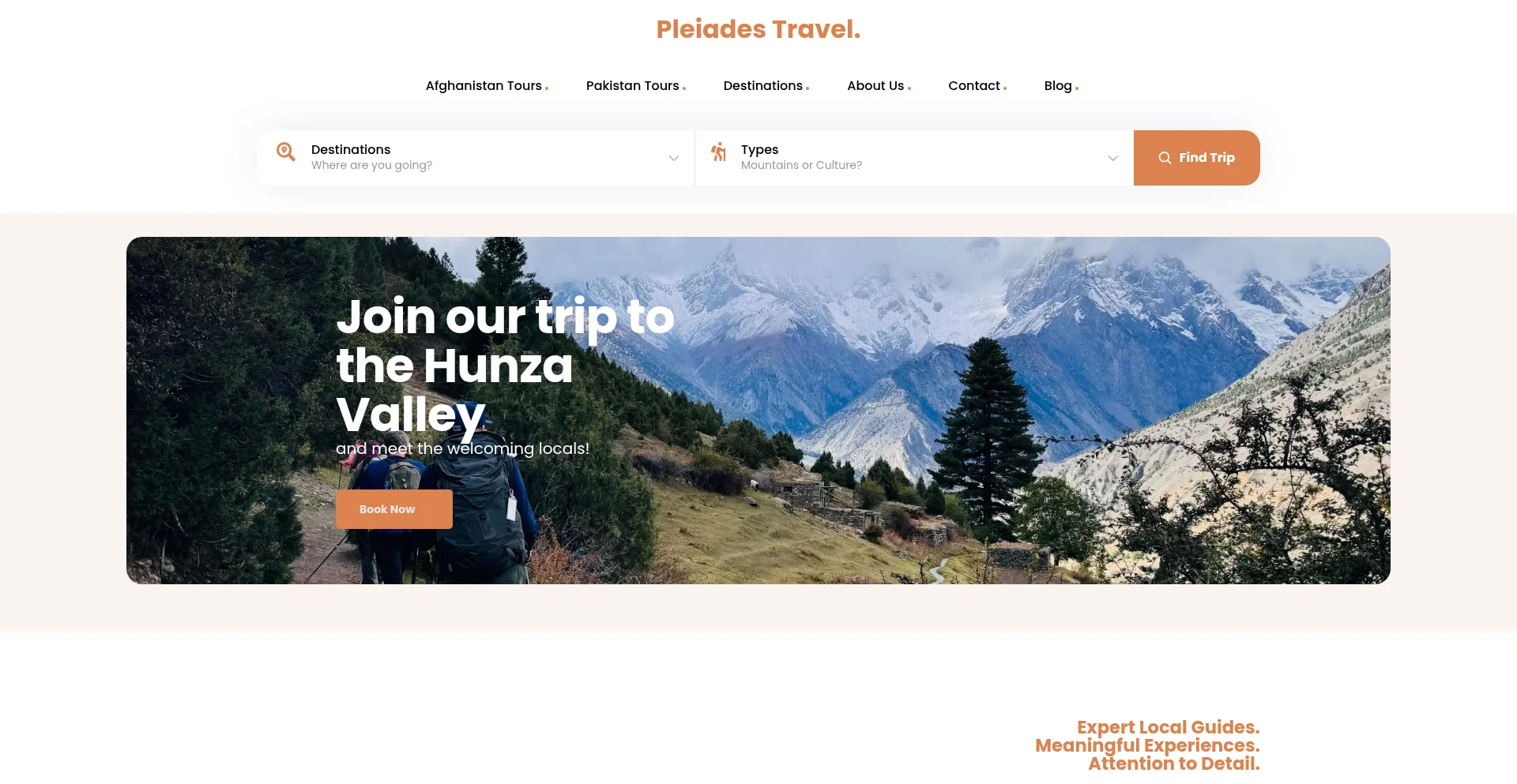 Website screenshot of Gopleiades.com