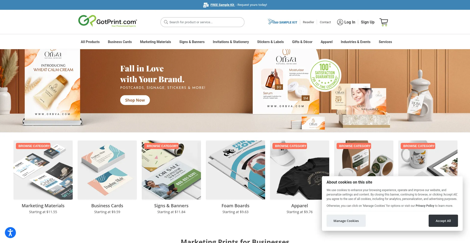 Gotprint.com Screenshot
