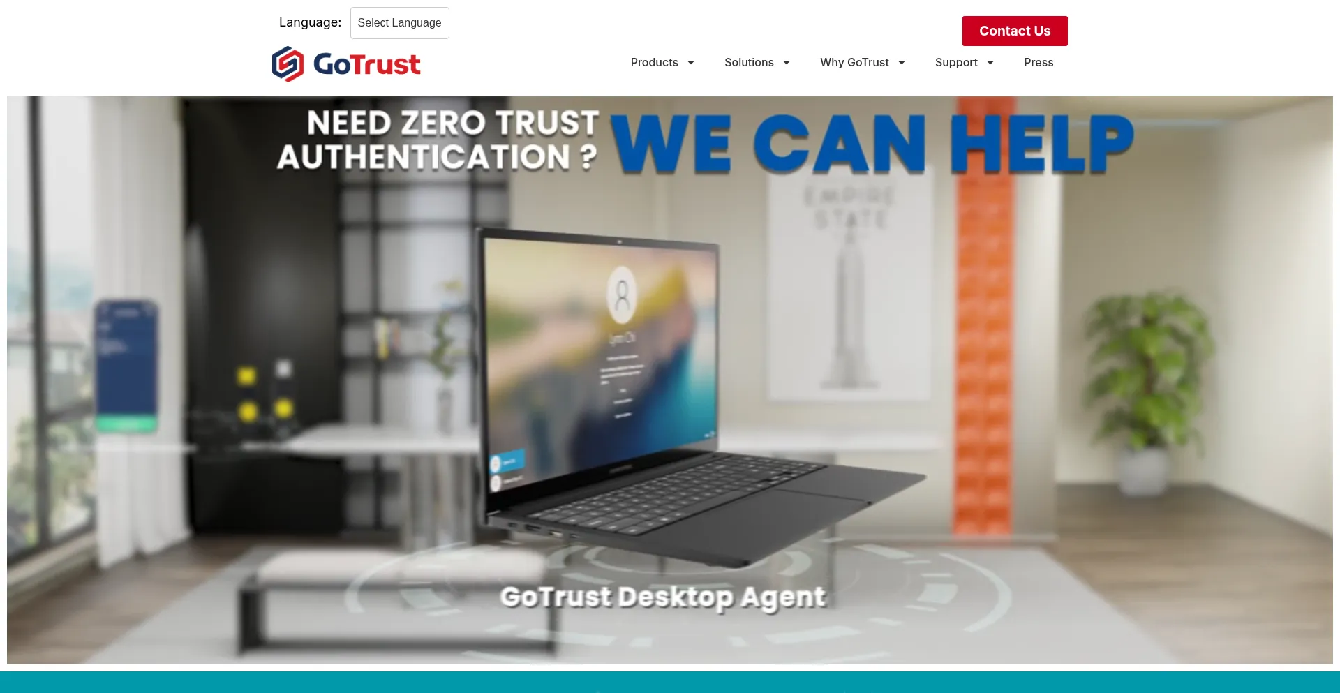 Website screenshot of Gotrustid.com