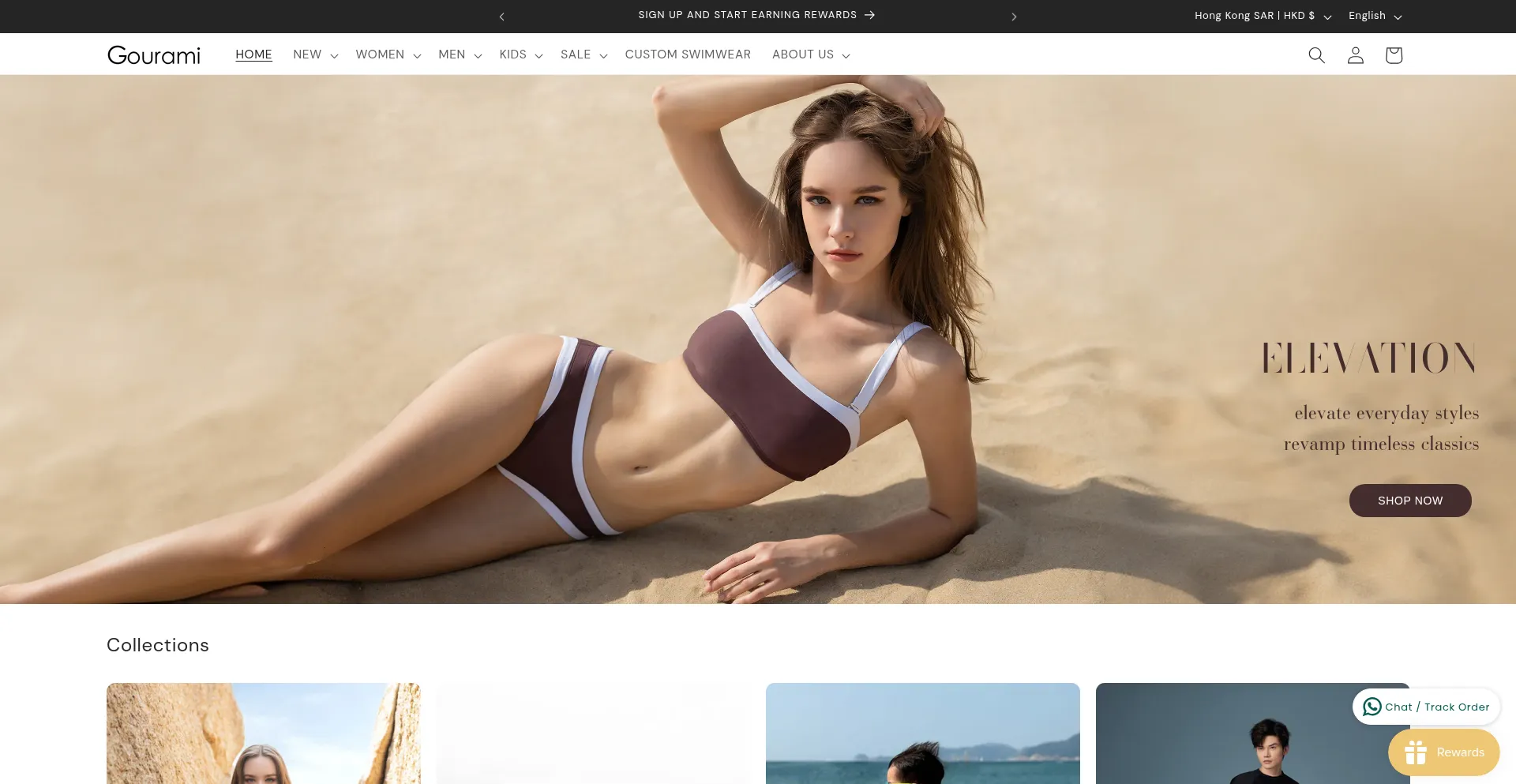 Website screenshot of Gourami.co