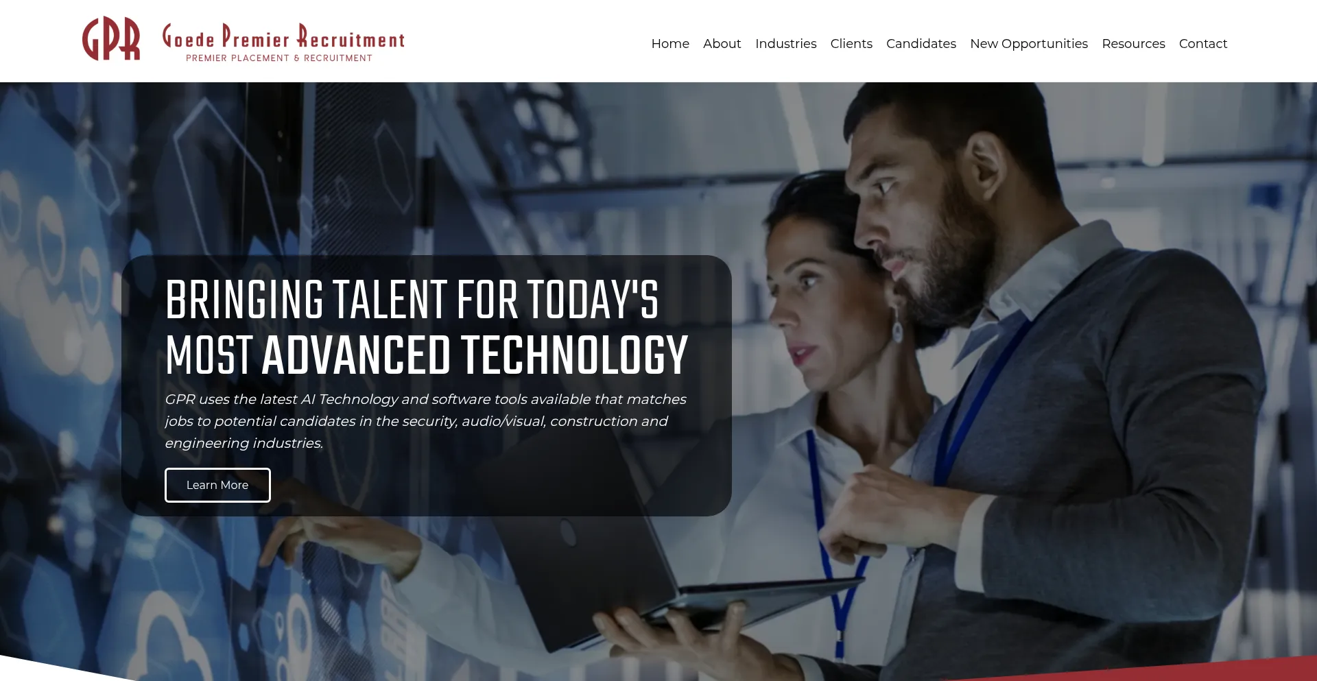 Website screenshot of Gprsearch.com