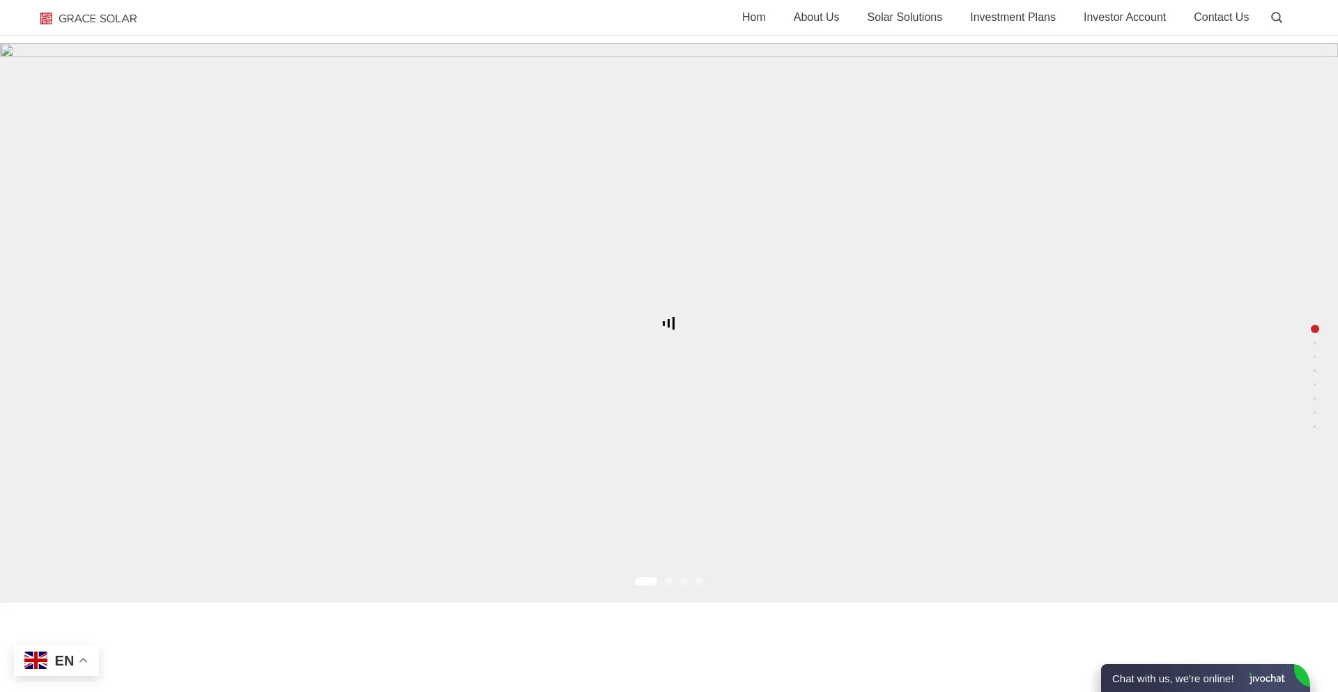 Website screenshot of Gracesolarllc.com