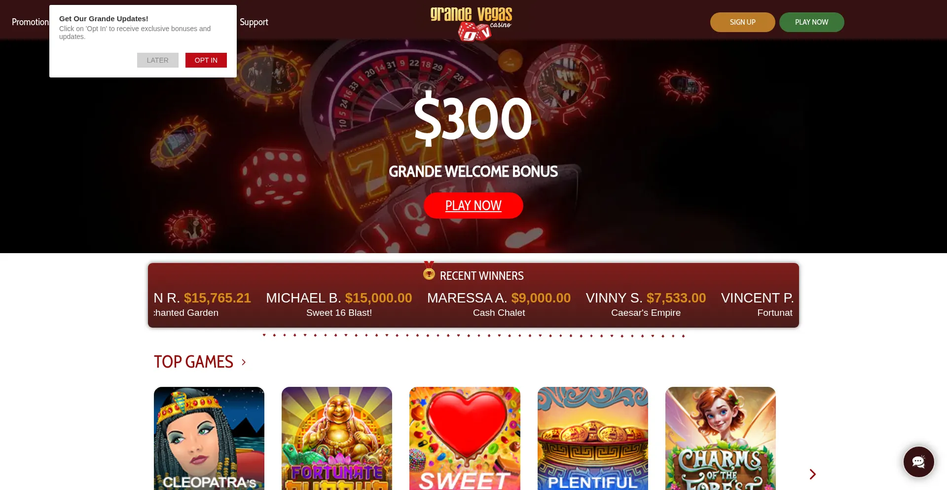 Grandevegascasino.com 安全可靠吗？