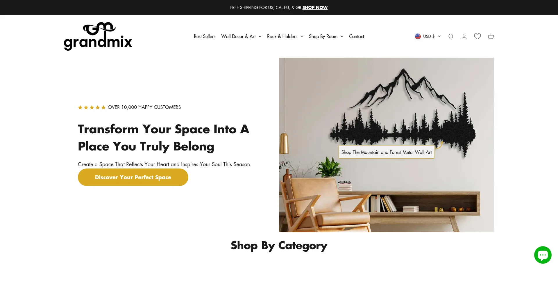Website screenshot of Grandmix.store