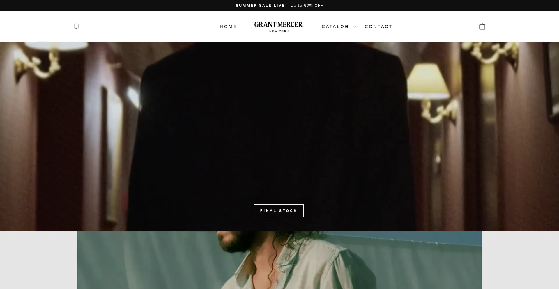Website screenshot of Grantmercer.com
