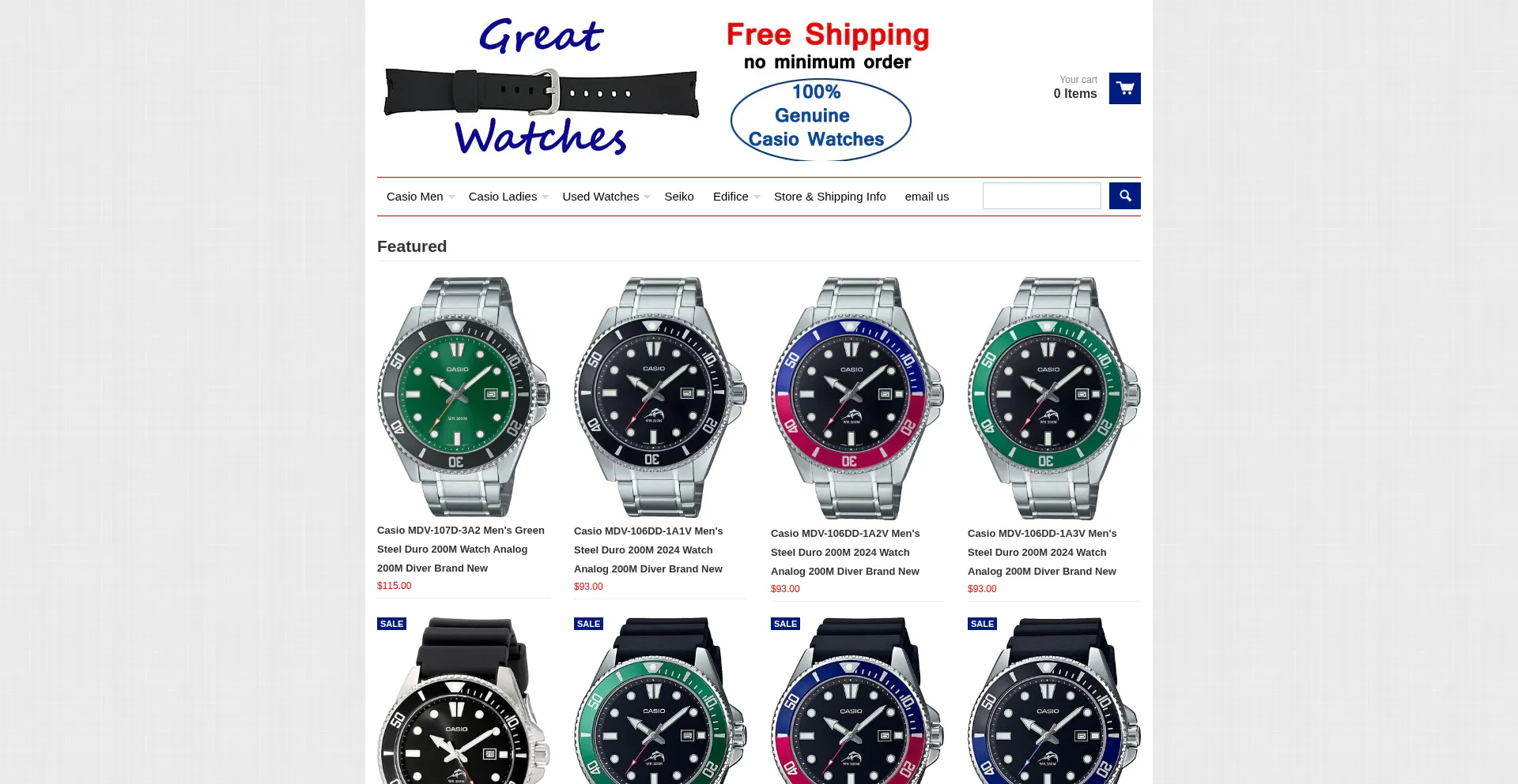 Greatwatches.co.uk Screenshot