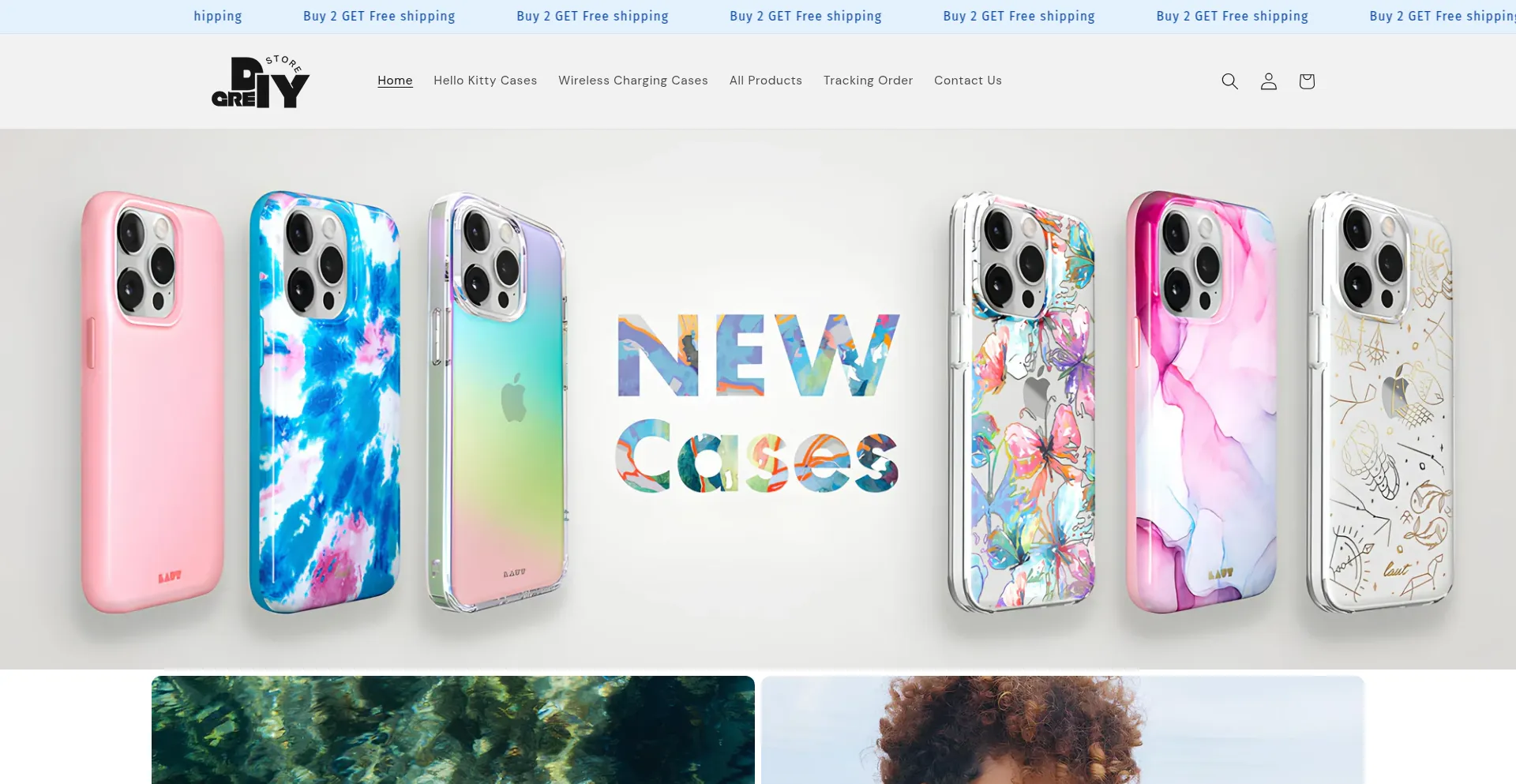 Website screenshot of Grediy.com