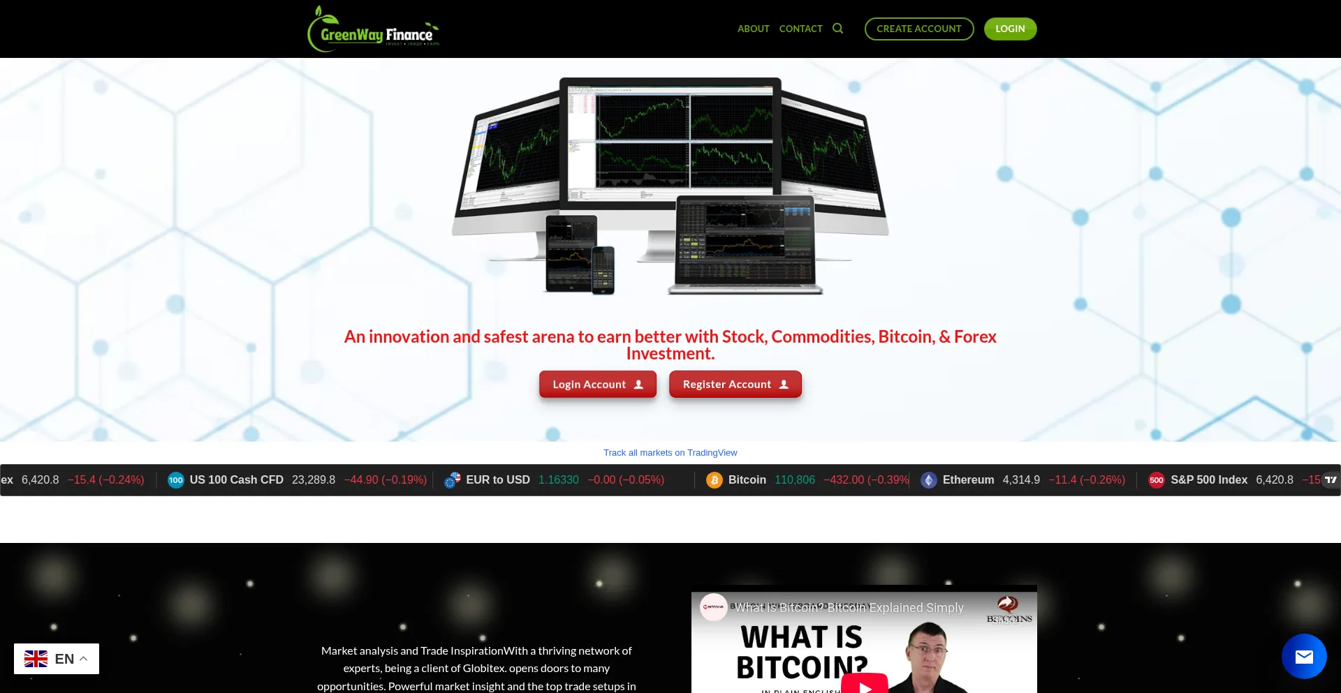 Website screenshot of Greenwayf.com