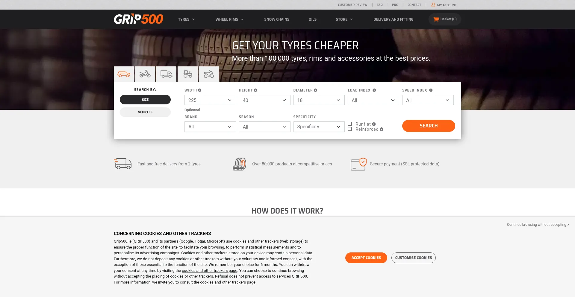 Grip500.ie Screenshot