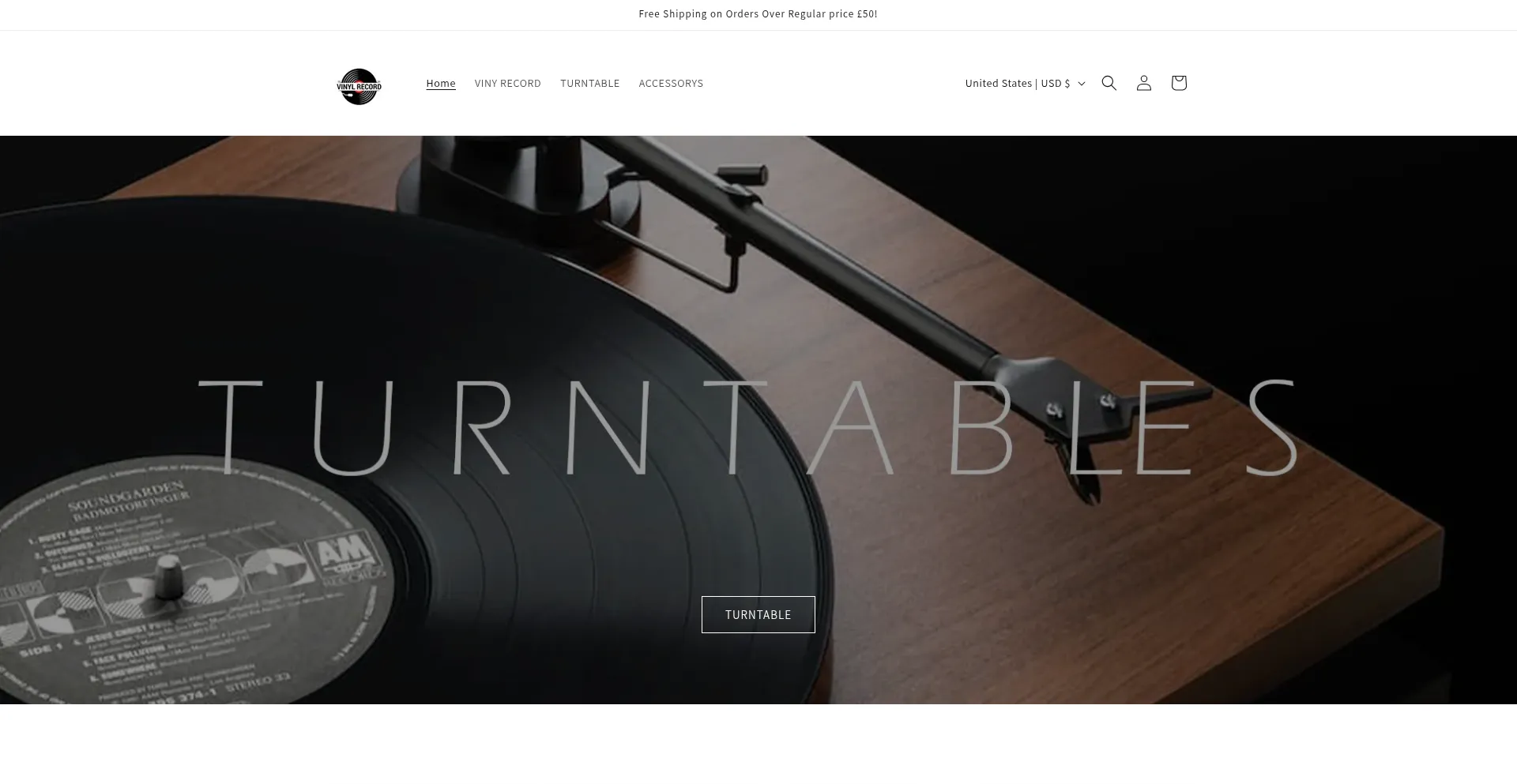 Website screenshot of Groovegearvinyl.com
