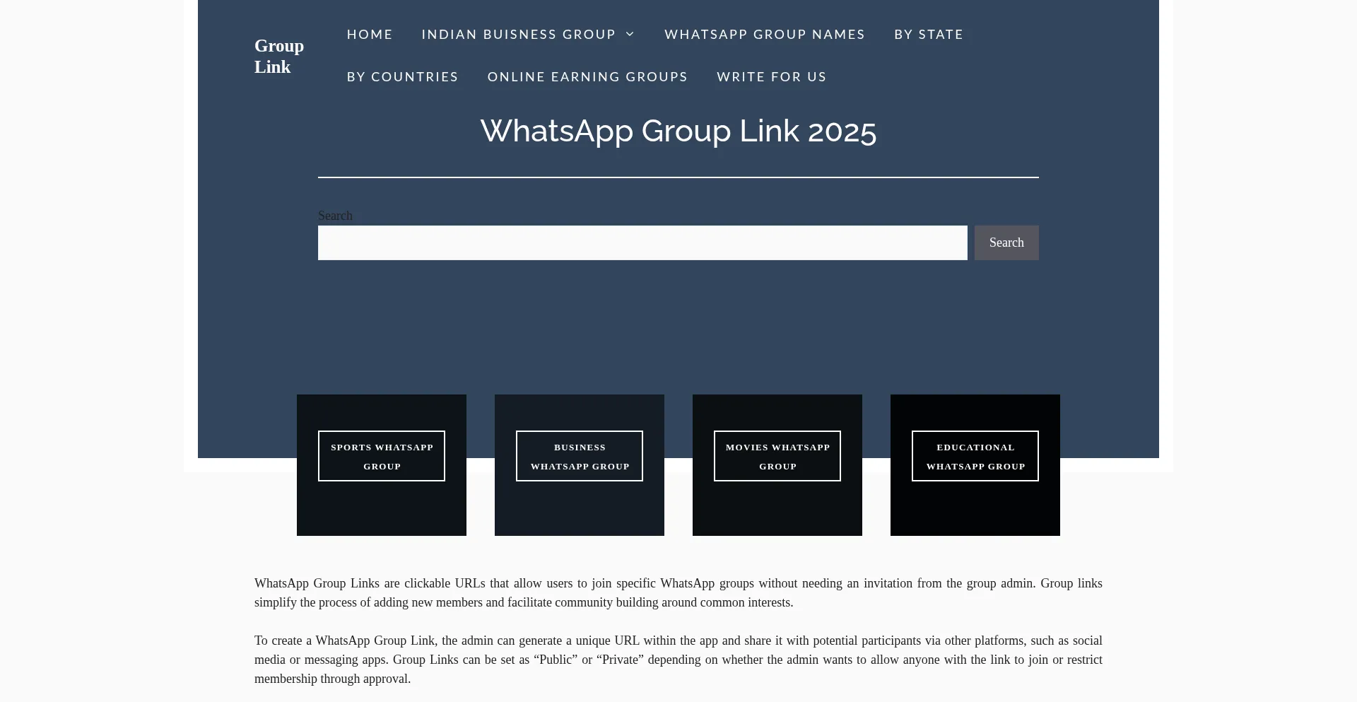 Grouplink.com.in Screenshot