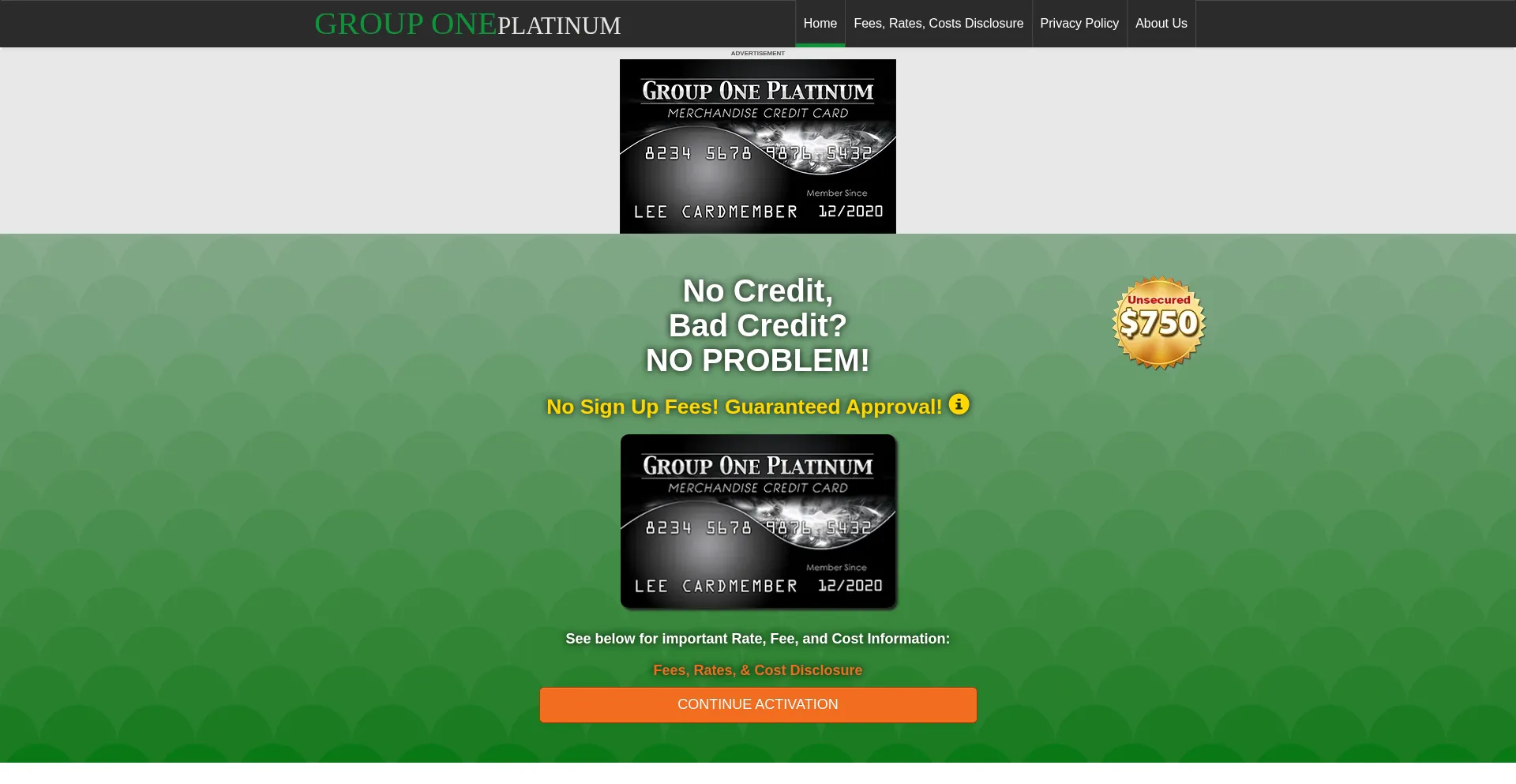 Grouponefreedomcard.com Screenshot