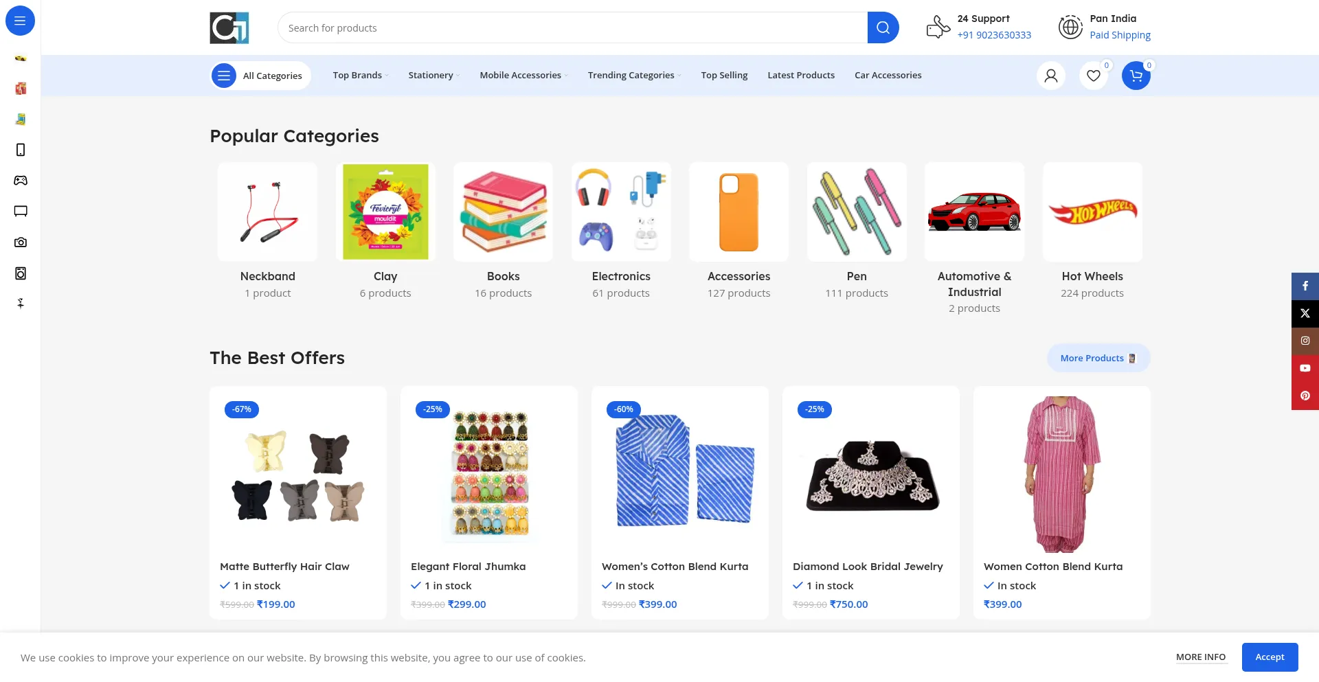 Website screenshot of Grovertechno.com