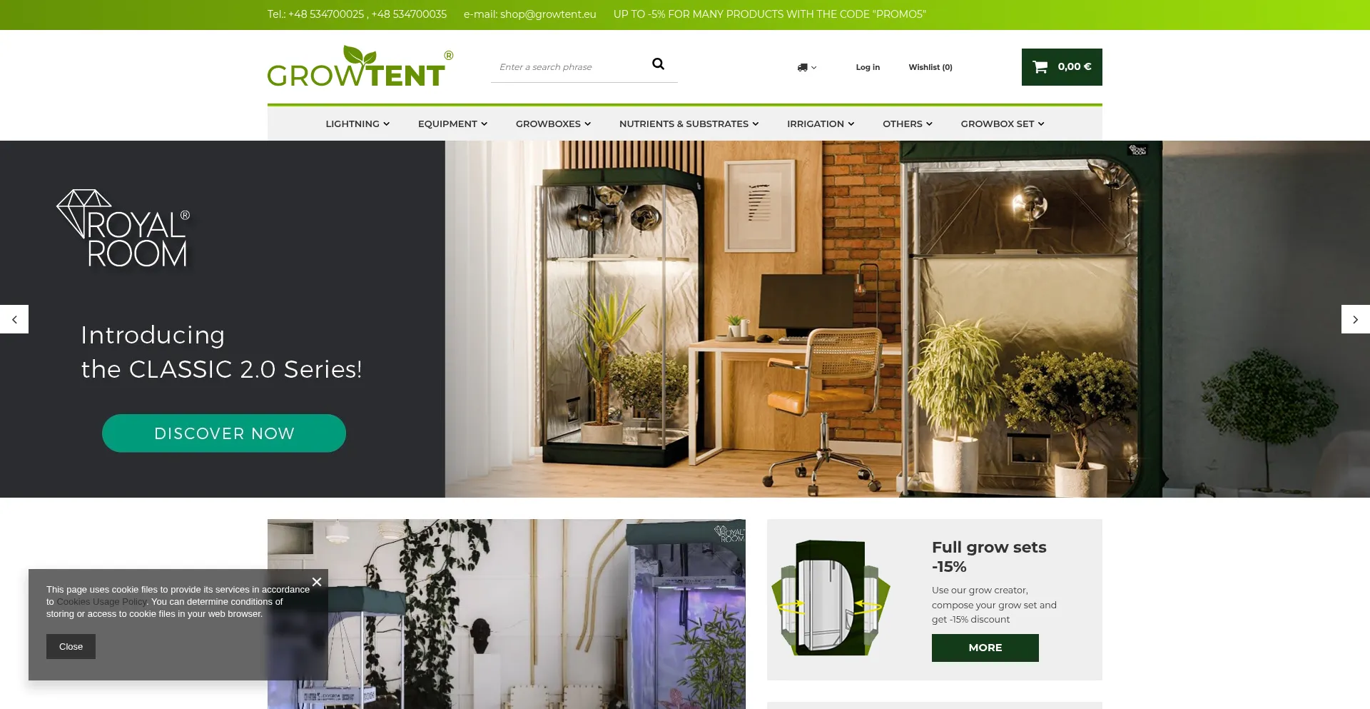 Growtent.eu Screenshot