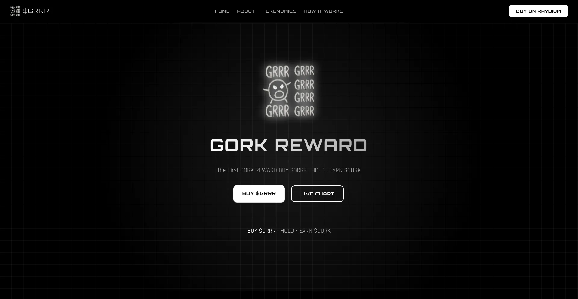 Website screenshot of Grrr.bar