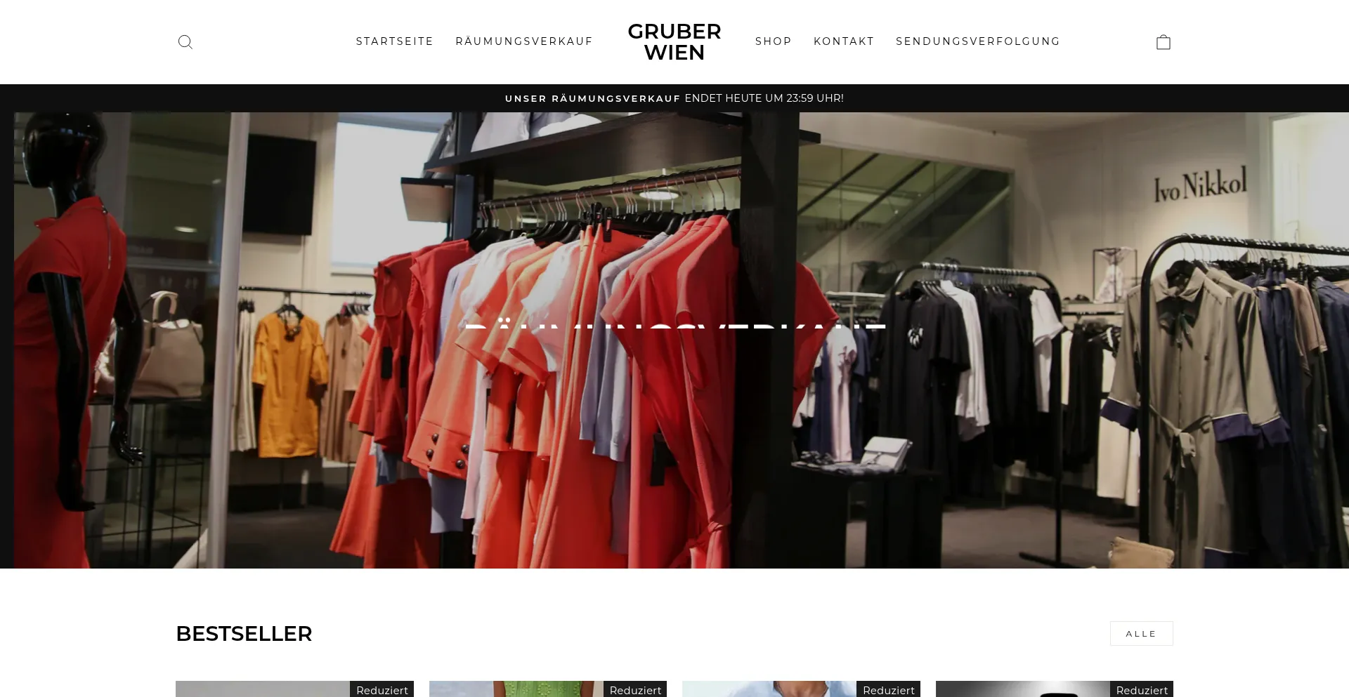 Website screenshot of Gruber-wien.com