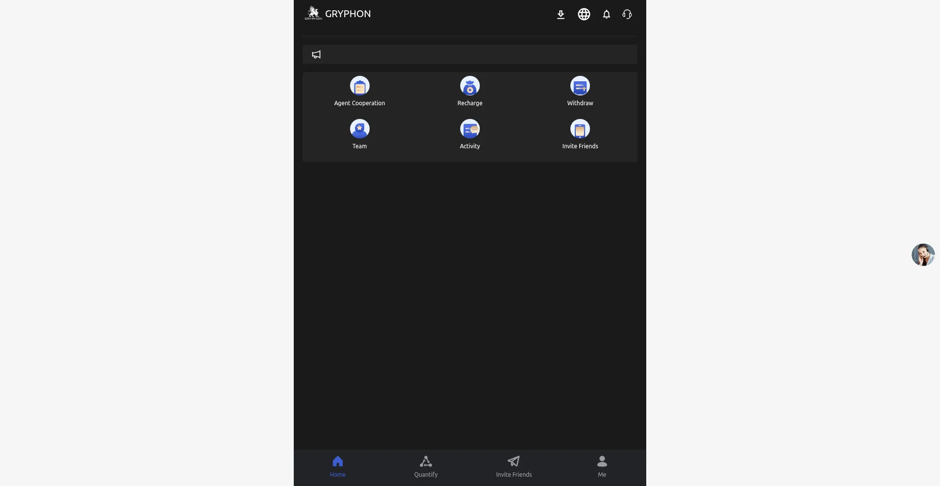 Website screenshot of Gryphon-limited.com