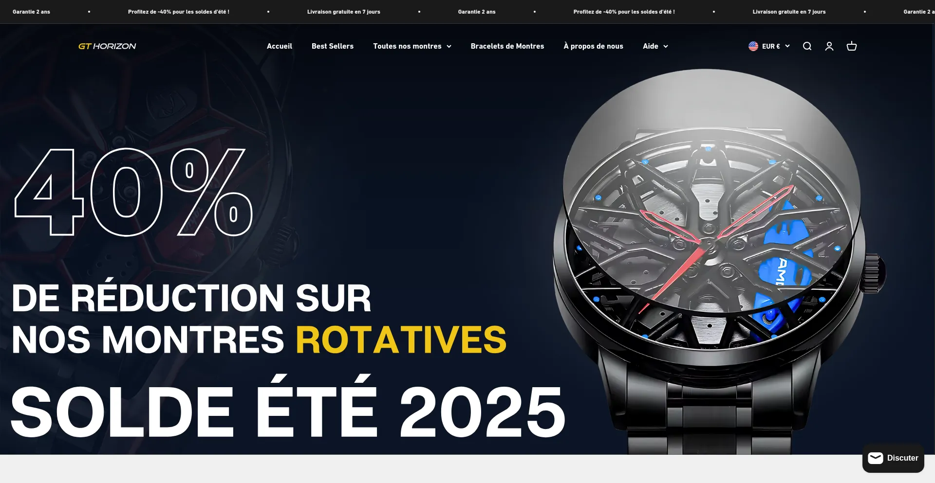 Website screenshot of Gt-horizon.com
