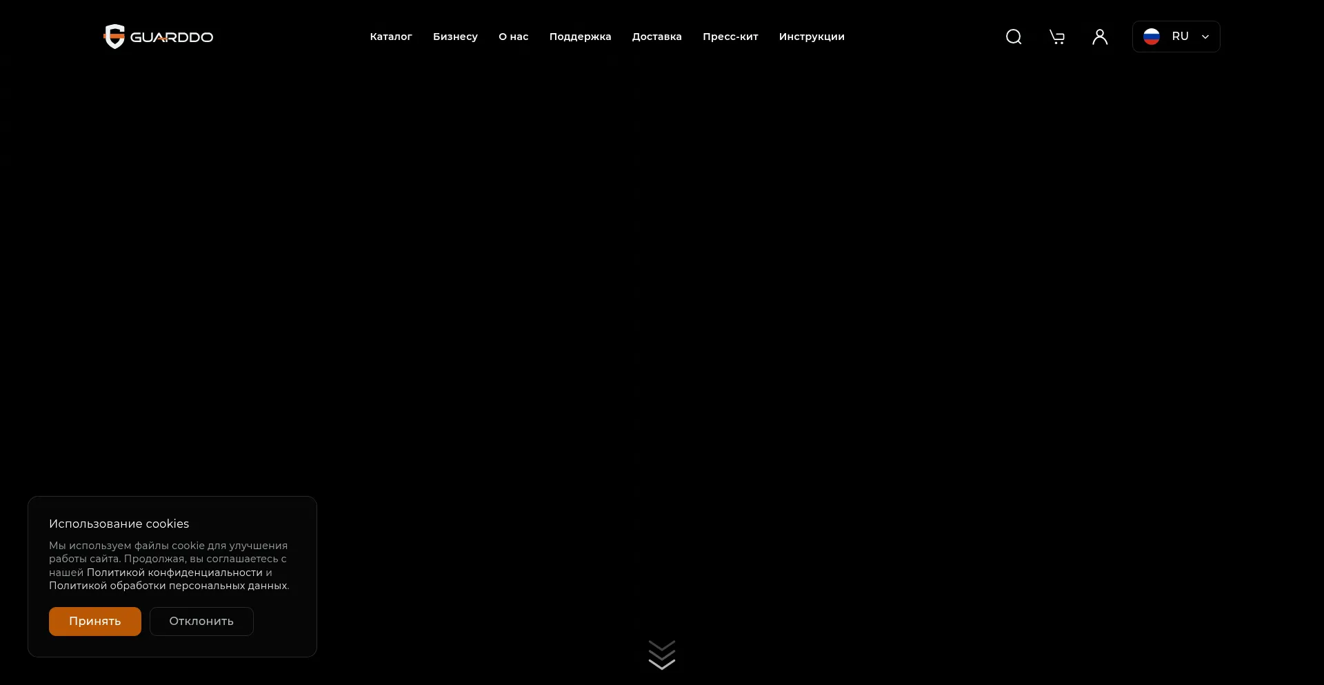 Website screenshot of Guarddo.ru
