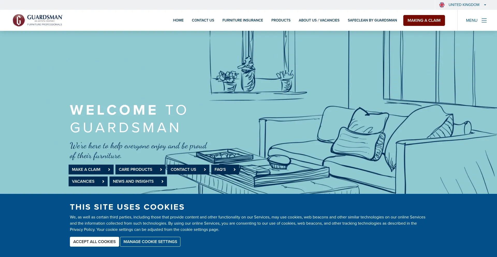 Guardsman.co.uk Screenshot
