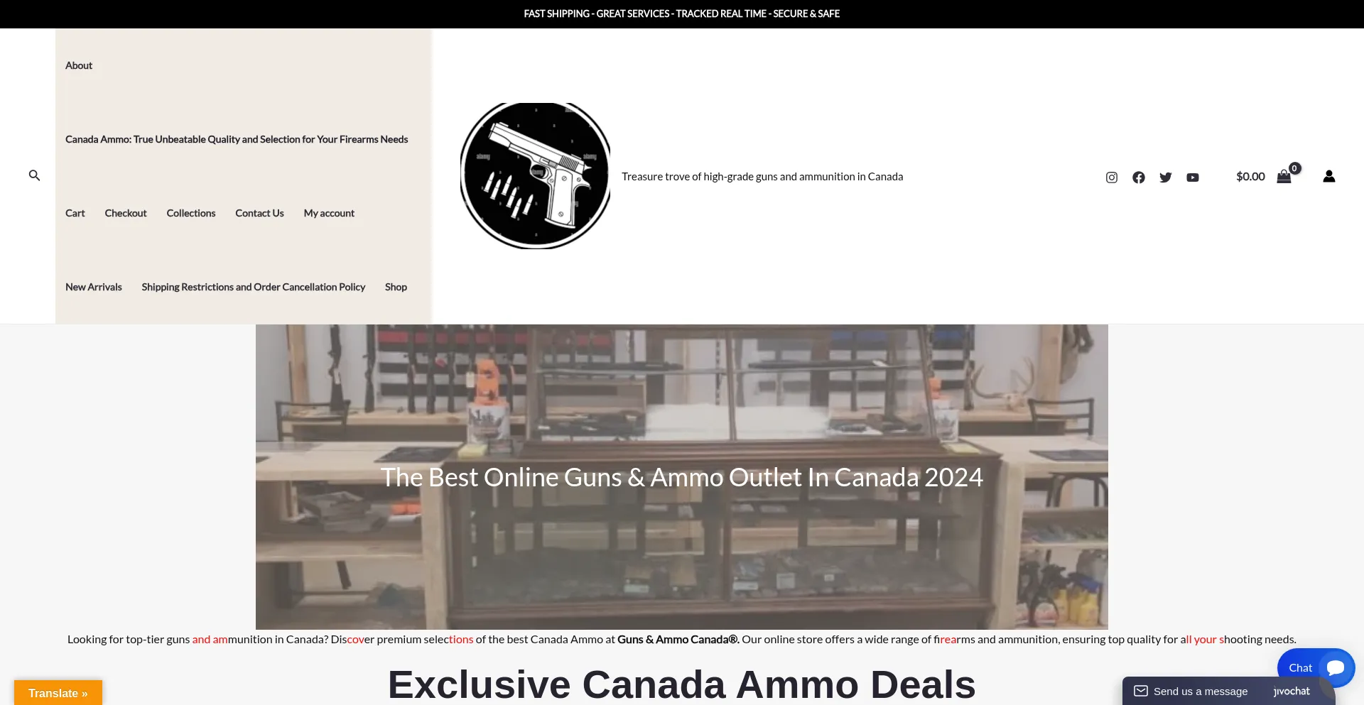 Gunsandammocanada.com Screenshot