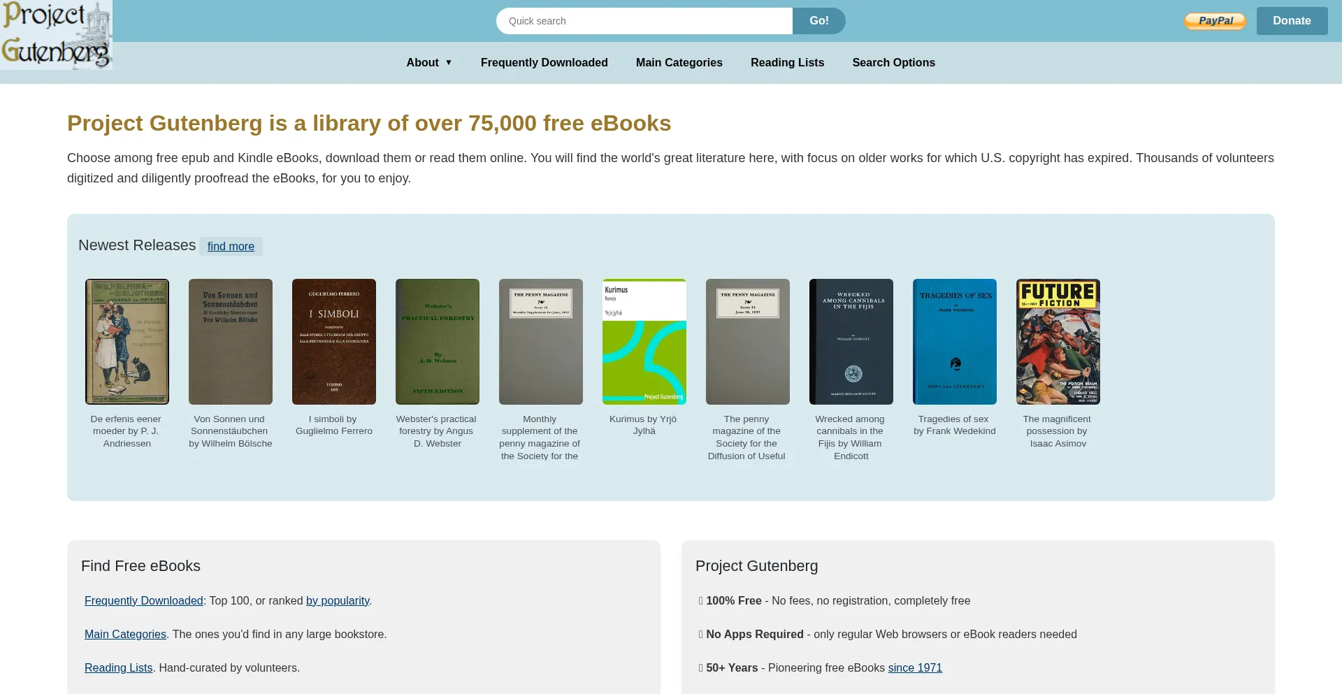 Gutenberg.org 安全可靠吗？