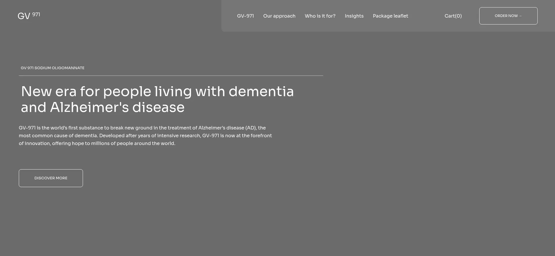 Website screenshot of Gv971.co.uk