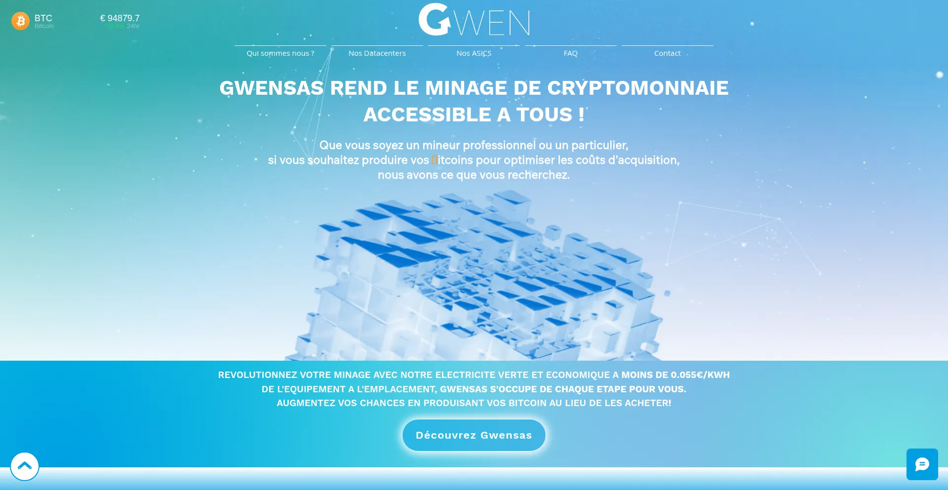 Website screenshot of Gwensas.com