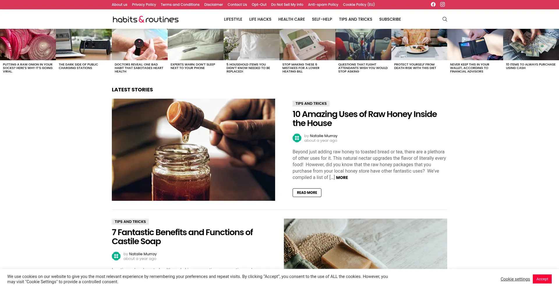 Habitsandroutines.com Screenshot