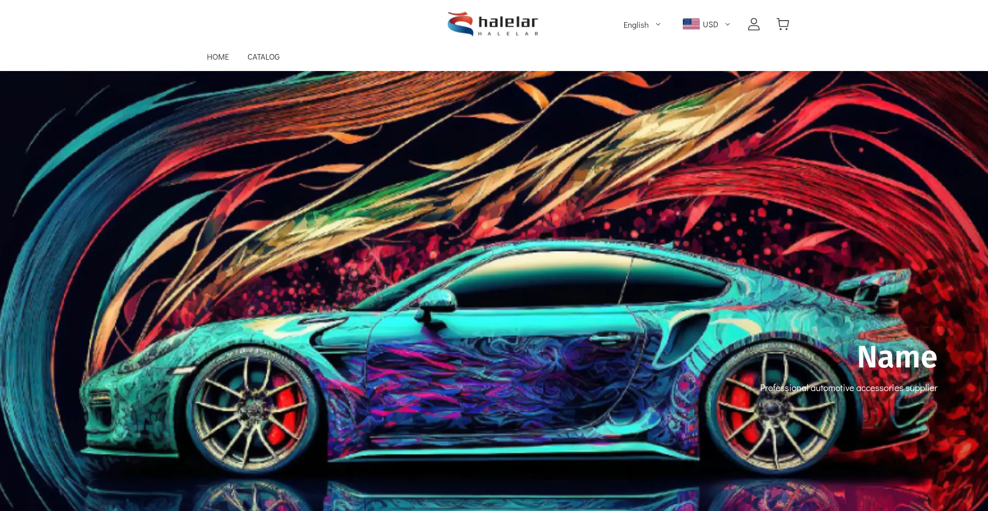 Website screenshot of Halelar.com