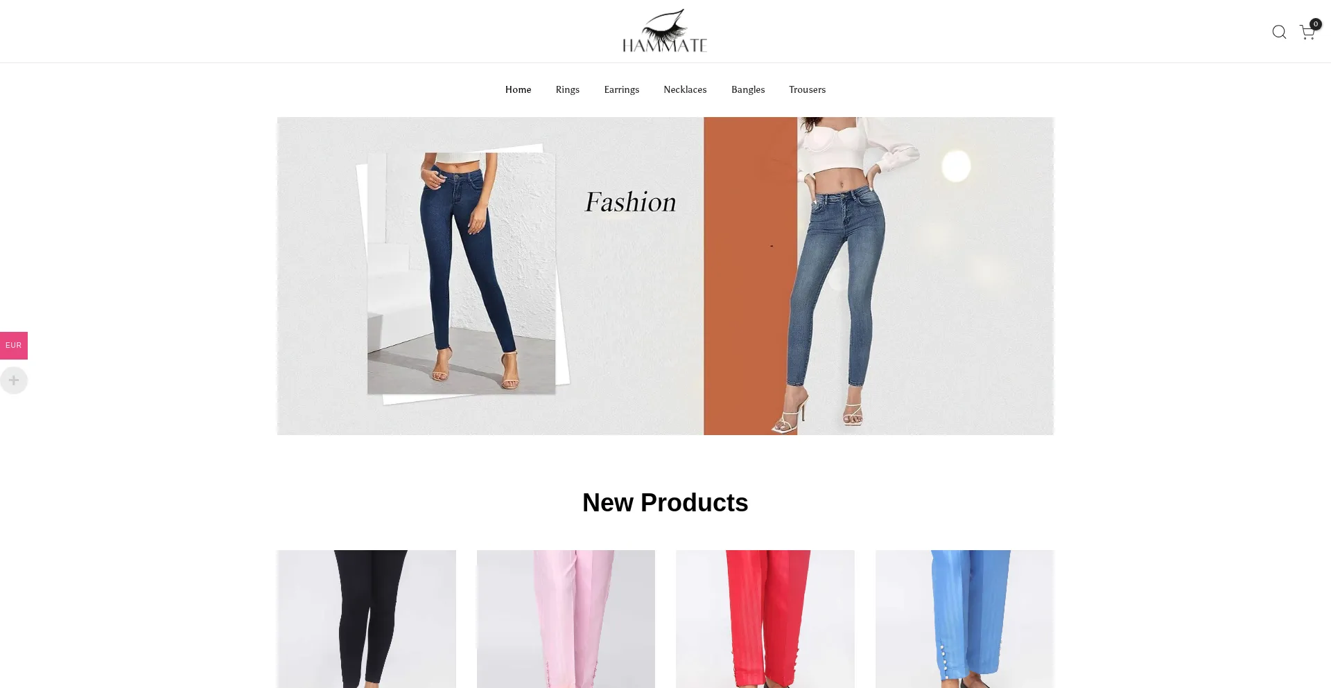 Website screenshot of Hammate.com