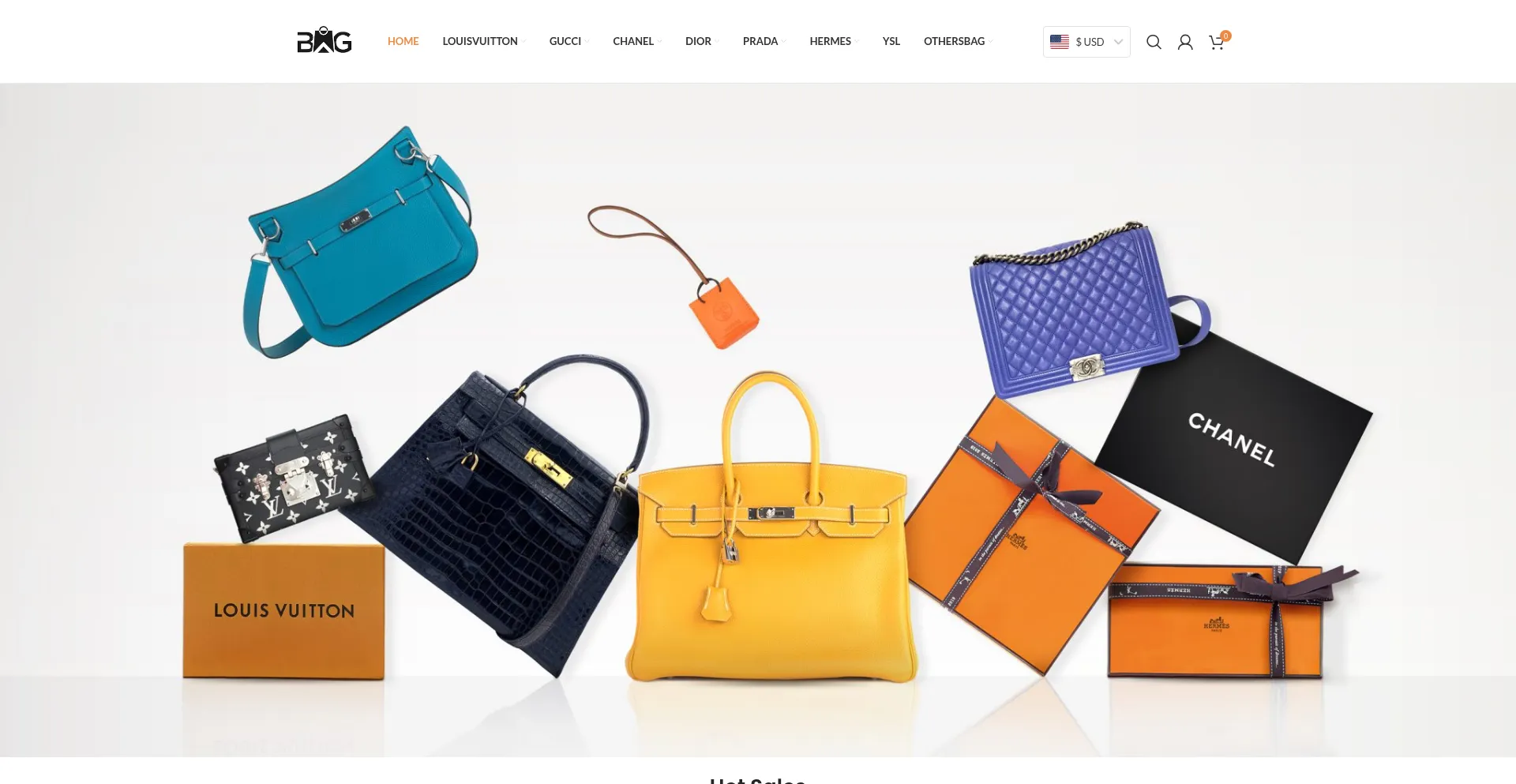 Website screenshot of Handbaguk.com