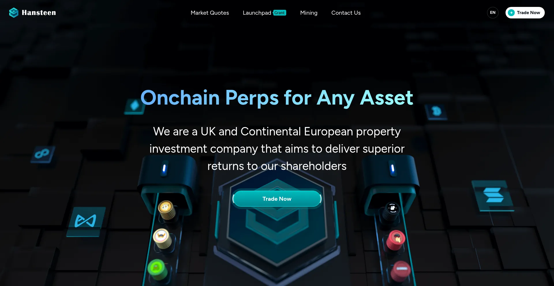 Website screenshot of Hansteenex.com