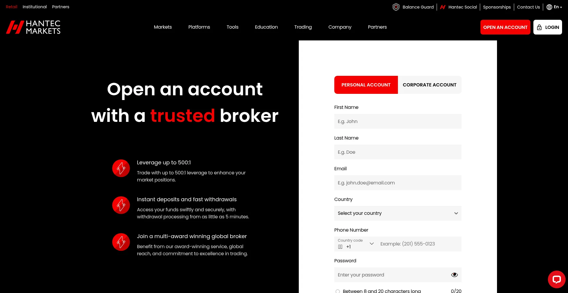 Hantecmarket.com Screenshot