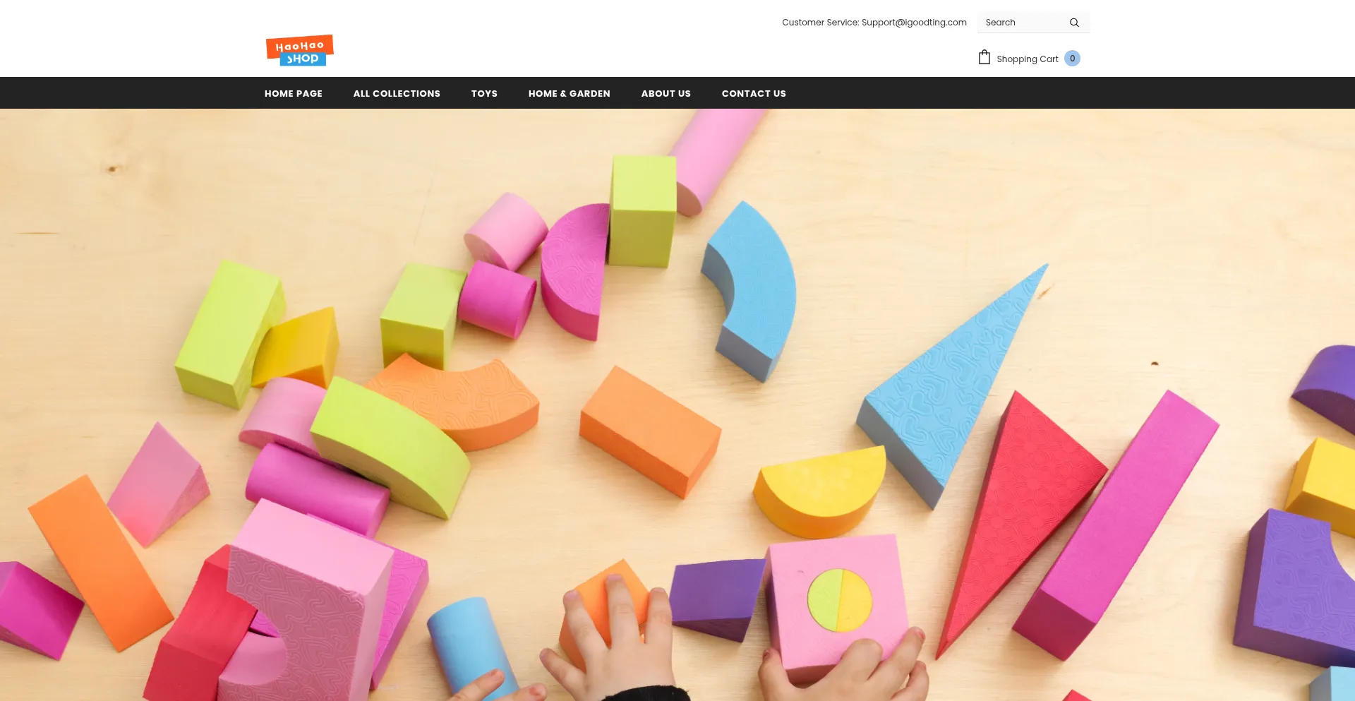 Website screenshot of Hao-haoshop.com
