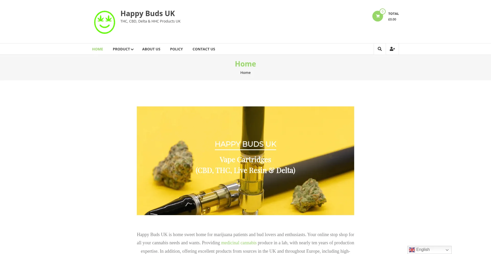Happybudsuk.com Screenshot