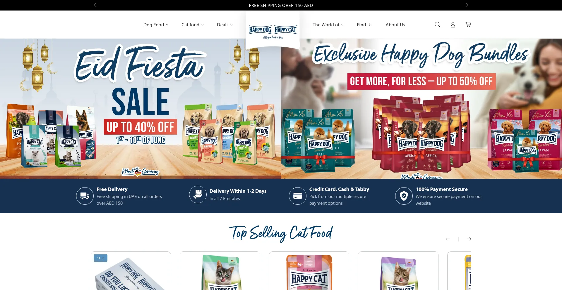 Website screenshot of Happypetgulf.com