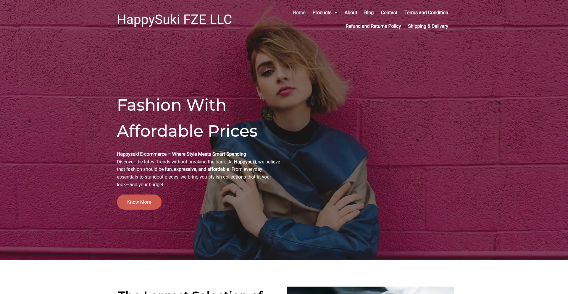 Website screenshot of Happysuki-ae.com