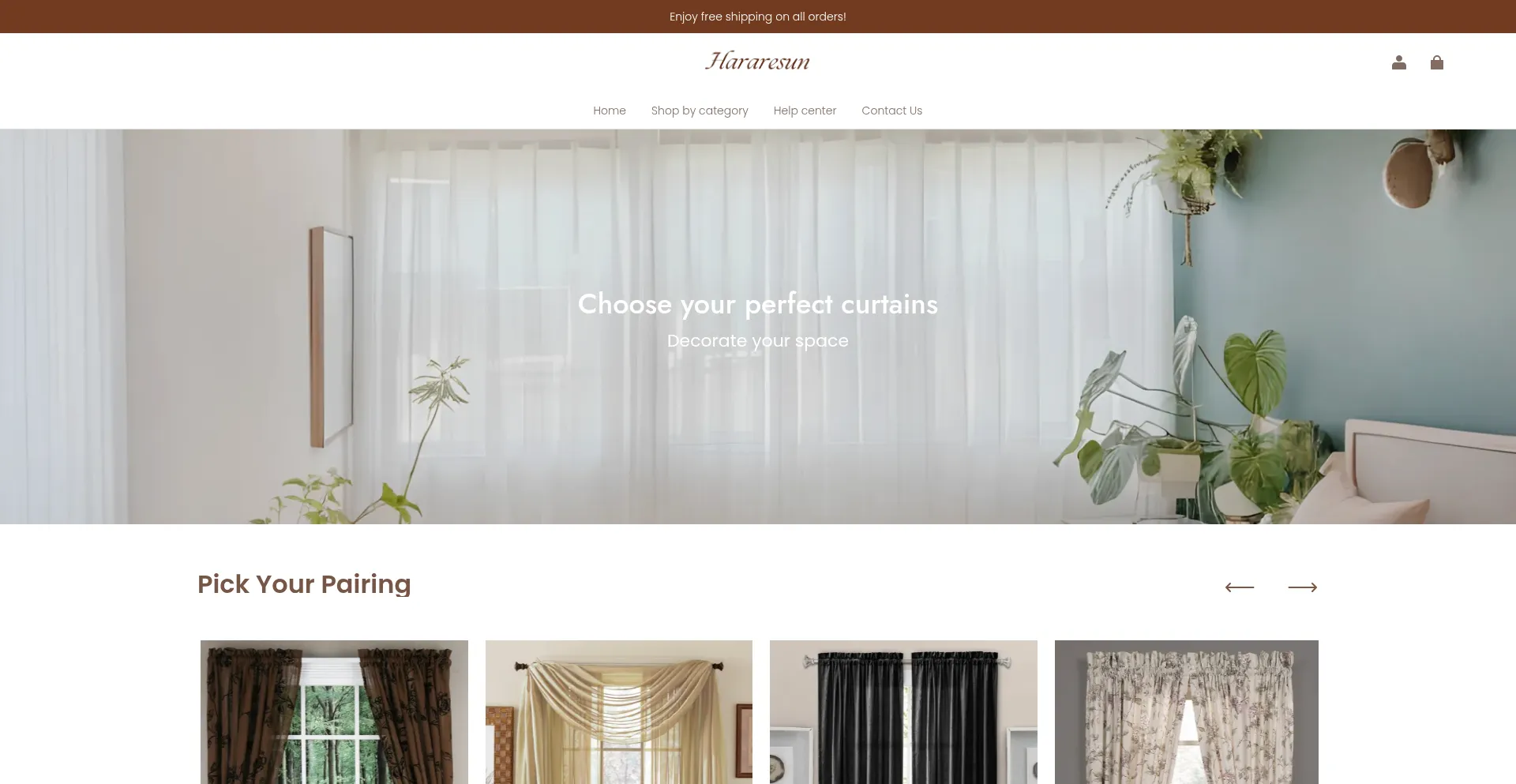 Website screenshot of Hararesun.com