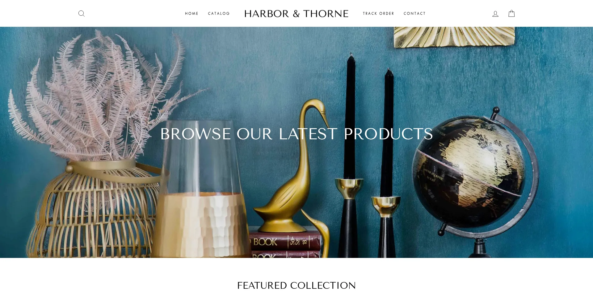Website screenshot of Harborthorne.com