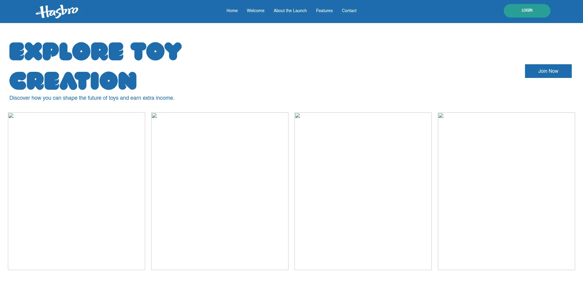 Website screenshot of Hasbro-marketing.com