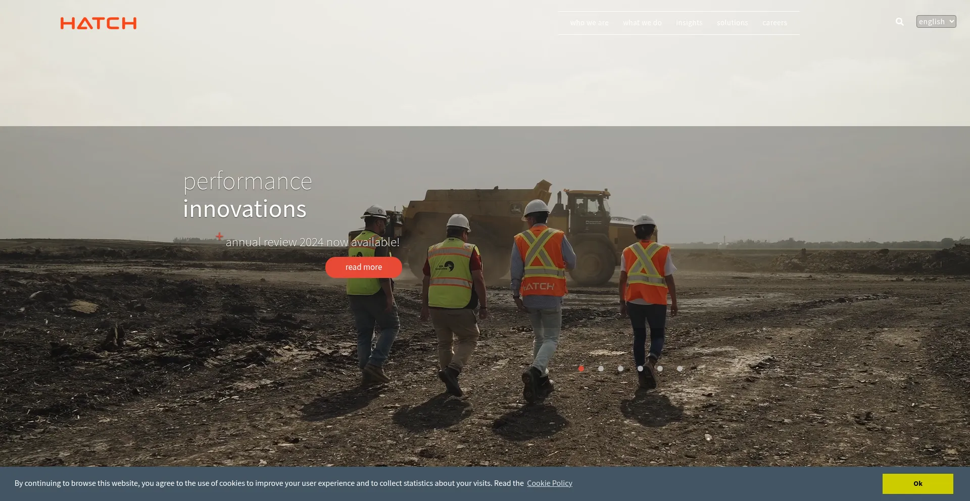 Website screenshot of Hatch.com