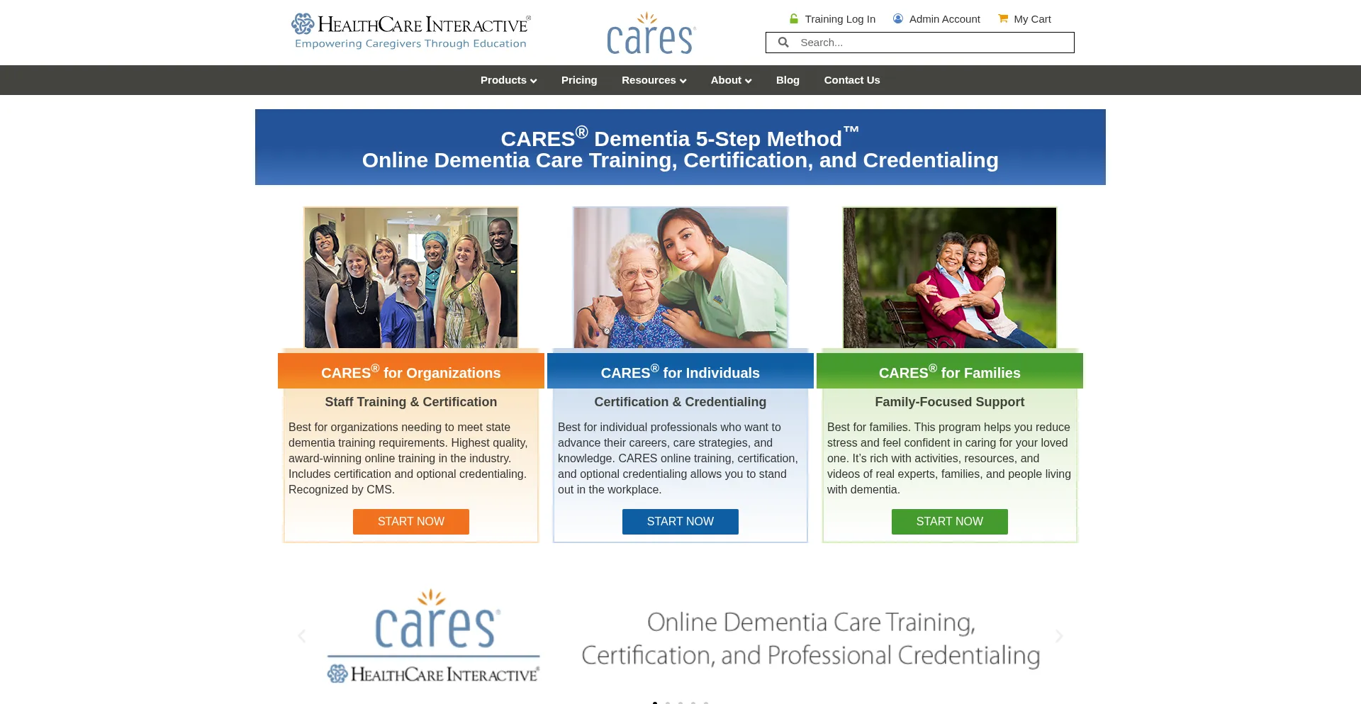 Website screenshot of Hcinteractive.com