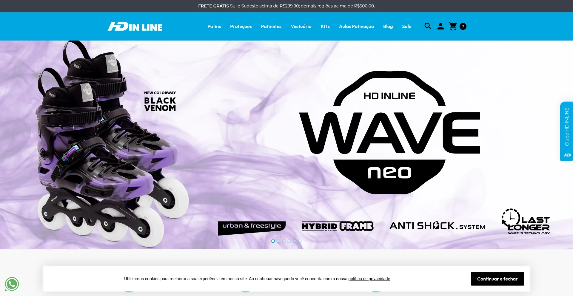 Website screenshot of Hdinline.com